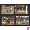 ST LUCIA WORD CUP FOOTBALL SET 4 VALS U/M MINT