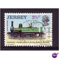 JERSEY 1973 SG93 2 1/2d 1870 TRAIN FINE USED