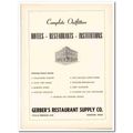 gerbers restaurant supply company 1953 complete...