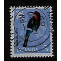 UGANDA 1965 BIRDS 5c BLACK BEE EATER SG 113 FIN...