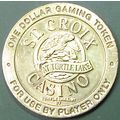 St Croix. $1 Casino Token. Turtle Lake, WI. b16A.