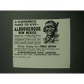 1942 Albuquerque Civic Council, New Mexico Ad - Wonderful Place to Live