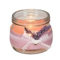 Lavendel Glas 10x11cm Windlicht Teelichtglas