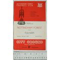 1968 programme Nottingham Forest v. Fulham