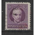 CUBA 1917 POLITICIANS 3c VIOLET LA LUZ SG 338 F...
