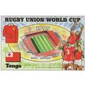 Tonga Team Rugby Union World Cup 1999 Postcard