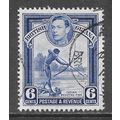 GUIANA BRITISH 1938 KG6 6c INDIAN FISHING BOW A...
