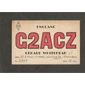 QSL Card G2ACZ Gerald Whitehead Miles Cottages ...