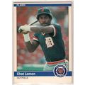 1984 Fleer baseball card #85 Chet Lemon - Tigers