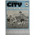 1974 programme Manchester City v. Sheffield Uni...