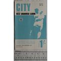 1967 programme Manchester City v. West Bromwich...