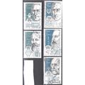 France 1986 Michel 2532 - 2536 O Cote (2008) 6....