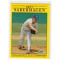 1991 Fleer Bret Saberhagen baseball card #567 –...