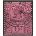 1887 SG208 6d Purple/Rose-Red Fine Used ... .