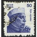 India 1983 Nehru 50p Blue SG1074a FU