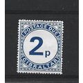 Gibraltar.D6 2p Blue.Mounted Mint.Nov23