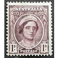 STAMP Australia SG203 1942 1d Queen Elizabeth M...