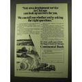 1969 continental Bank Ad - Developement Service