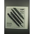 1983 Lamy Pen Ad - Texto Highlighter; 3 Color B...