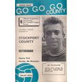STOCKPORT COUNTY v ROTHERHAM football programme...