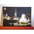 at night, TRAFALGAR SQUARE, London. unused post...