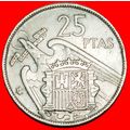 Ⰶ GENERALISSIMO FRANCO (1936-1975): SPAIN ★ 25 ...