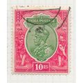 INDIA 1911 K5 10Rs TEN RUPEES USED SG189 189 SG...