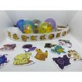 100 X Toy Filled capsules Pokemon Stickers - VE...