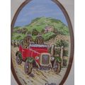 signed Cash Daimler Car Silk Embroidered Woven ...
