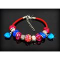 Leatherette Bracelet Disco Ball Charm European ...