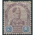 Johore 1891 SG26 6c Dull Purple & Blue Mounted ...