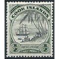 Cook Islands 1944 SG137 1/2d Black & Deep Green...