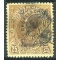 Venezuela 1900 (Registration Stamp) 25c yellowi...