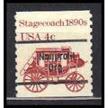 1898Ab 4c Stagecoach Very Fine MNH Dry Gum Gap ...