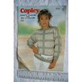 1983 Copley 613 lady's striped cable sweater, DK