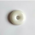 White Round Jade Pendant Donut 40mm diameter Ne...