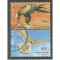 AUS 2001 SE~TE PAIR 49c '100TH ANN OF BIRDS AUS...