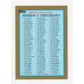 1999 Topps Baseball Series 2 Checklist unmarked...
