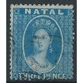Natal 1859 SG10 3d Blue Fine/Very Fine Used . ..