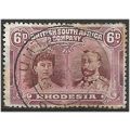 Rhodesia 1910 SG145 6d Brown & Purple Fine Used...