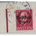 GER (BAVARIA) 1919 10pf KING LUDWIG III' (OVPT)...