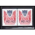 CVP32 43c Shield Very Fine MNH Pair PA5014