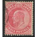 India 1902 1a Carmine SG123 FU