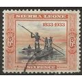 Sierra Leone 1933 SG175 6d Black & Brown-Orange...