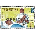 TANGANYIKA, Nurse, Official, yellow 1961, 1/-