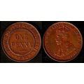 Australia One Penny 1934 Used Coin 1d Geo V