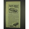 1949 Crosley Hotshot Car Ad - Drive
