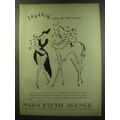 1949 Saks Fifth Avenue Tabarin Stockings Ad - T...