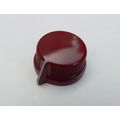 Low profile red Bakelite Knob with white lined ...