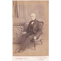 VICTORIAN CDV PHOTO -ALEXANDER WOOD. SEATED OLD...